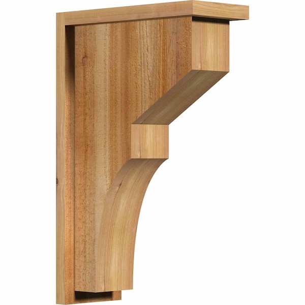 Ekena Millwork Monterey Rough Sawn Corbel w/Backplate, Western Red Cedar, 6"W x 14"D x 22"H COR06X14X22MON01RWR - main